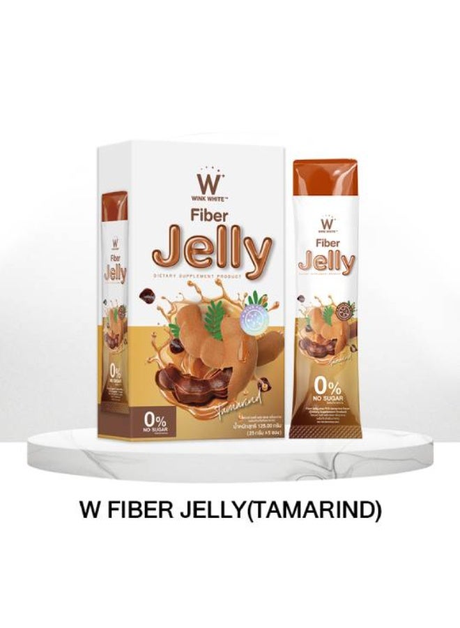 Wink White Fiber Jelly Tamarind | Dietary Supplement Jelly | Sugar-Free Fiber Sticks | Box Pack - Image 1
